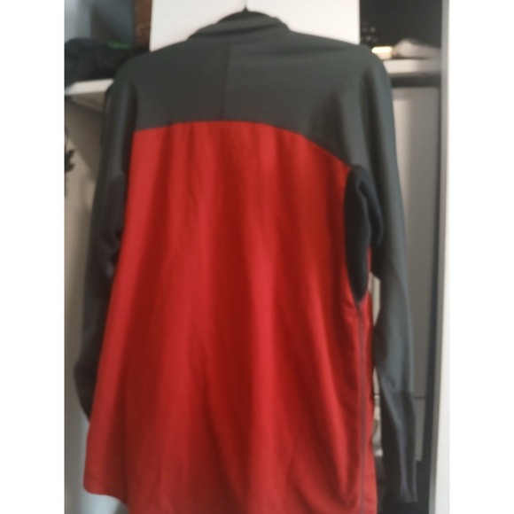 Simms Pullover Mens XL Red Gray 1/4 Zip Rivertek Fly Fishing Stretch - Picture 4 of 4